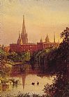 Jasper Francis Cropsey A View in Central Park painting